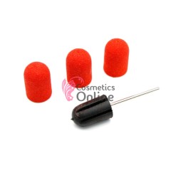 Cap de freza rotund cu benzi abrazive smirghel granulatie 100, Cod 15155, set 3 bucati  